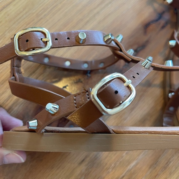 Steven Madden Women's Sunnie Square Toe Studded Gladiator Sandals Boho Size 7.5 - Picture 4 of 5